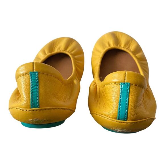 Tieks by Gavrieli  Womens US 6 Mustard Yellow Casual Comfy Ballet  Leather Flats - Picture 5 of 14